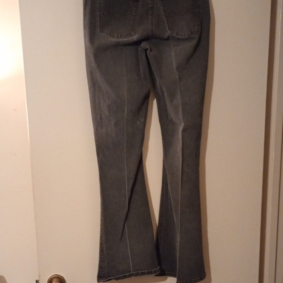 Gray Flared Jeans - Picture 2 of 6